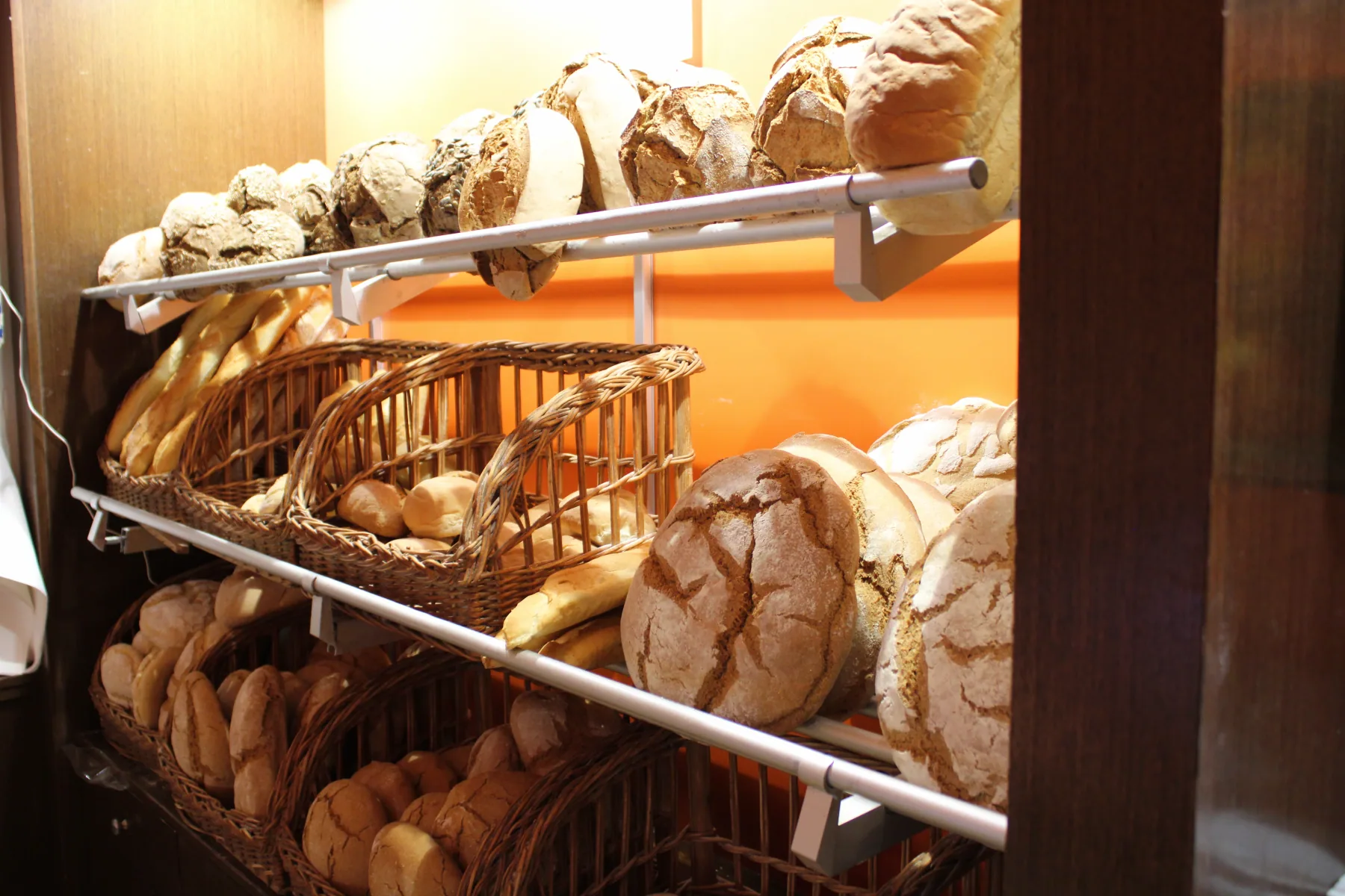 Selección de panes artesanales de Forn Nou